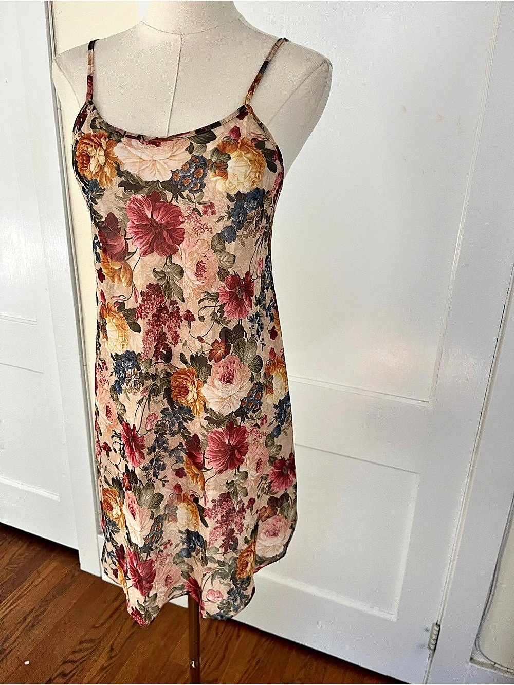 Secret Garden | Vintage Georgette Trabolsi Romantic Floral Slip Dress